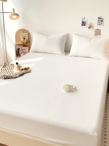 3in1 Bedsheet Set Fully Garterized Fitted Soft Korean Style Multiple Sizes 2 Pillowcases King/Queen/Double/Single Sizes