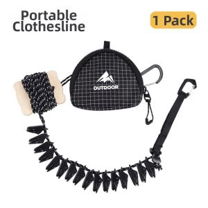 Hayan | Portable Multipurpose Clothesline Home Dorm Outdoor Lightweight Compact Rope Set