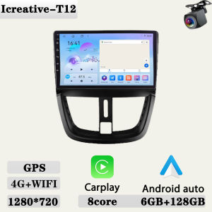 Car Radio Android Head Unit for Peugeot 207 207CC 2006-2015 Carplay Multimedia 9inch Player 2din Stereo Autoaudio Navigation GPS