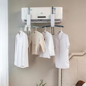 【Buy 1 Free 1】Hanger Home Air Conditioning Drying Rack Foldable Multifunctional Travel Essential Mini Drying Rack Quick-drying Clothes Artifac
