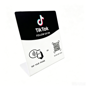 NFC 215 Programmable for Google NFC Station Table 13.56Mhz QR code can be independently set to link Standing Card