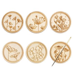 2pcs/set Round Magnetic Needle Minder Retro Painted Magnetic Needle Nanny Pin Holder Embroidery Needle Magnet Pin Holder for Sew