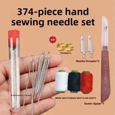 Large Eye Long Steel Sewing Needles 36pcs