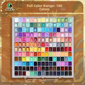 Marie’s | Pearl and Matte Solid Watercolor Set Art Student Professional Use Travel