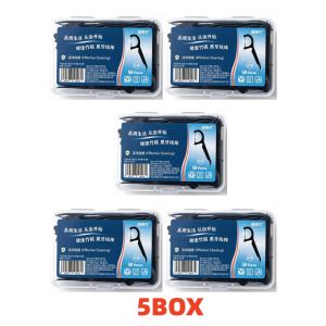 1/2/3/5Box Portable Disposable Dental Floss Plastic Toothpick High-tension Dental Floss Stick Dental Floss Box Oral Care