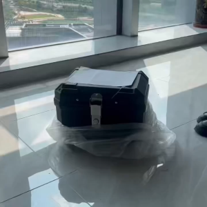 45L Electric Vehicle Rear Cargo Box Multi-Purpose Waterproof Storage Quick-Detach Mount & Breathable Pet Compartment