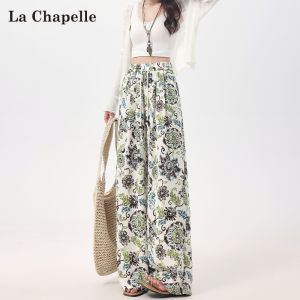 La Chapelle | Thin Lightweight Ethnic Style High Waist Wide Leg Pants