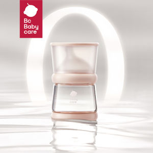 Bc Babycare Skew Head Glass Milk Bottle for Newborn Babies Wide Bore Imitation Breast Milk 0-3 Months Anti Inflation Storage Bottle