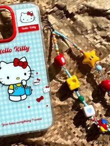 Stars Kitty Cat Phone Chain Womens Camera Accessory Versatile Hanging Pendant High-End Feeling New Model CCD Nylon Bracelet