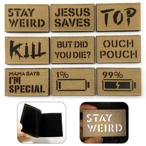 1pc Multipurpose Tactical Patches IR Infrared Reflective Patches on Backpack Vest Clothing Outdoor Badges Hook&Loop