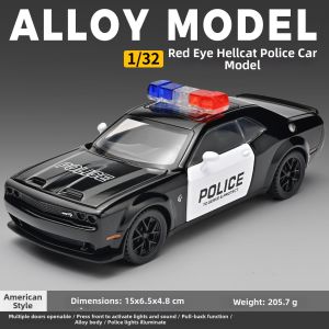 Large Simulated Alloy Police Car Toy