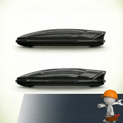 QITUN | Carbon Fiber Pattern Large Capacity Car Roof Box