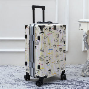 กระเป๋าเดินทางสไตล์ญี่ปุ่นสุดเก๋ ความจุขนาดกลาง 20 นิ้ว 22 นิ้ว 24 นิ้ว พร้อมล้อเลื่อนแบบอเนกประสงค์ กระเป๋าเดินทางแบบมีรหัสผ่านสำหรับนักเรียน กระเป๋าเดินทางสำหรับผู้ชายและผู้หญิง