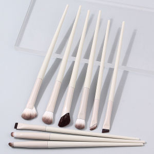แปรงแต่งรอบดวงตา 9 ชิ้น แปรงสําหรับผู้เริ่มต้น แปรงอายแชโดว์ แปรงคิ้ว แปรงรอยเปื้อน แปรงด้านนอก แปรงพกพาสะดวก