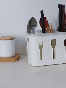 Household Storage Drain Rack Chopstick Box Kitchen Tableware Spoon Storage Box