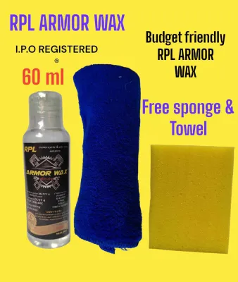 RPL Armor Wax (60ml)w/ microfiber cloth & sponge