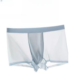 1/3PCS 3D Ultra-Thin Mens Summer ชุดชั้นใน Anti-Hook เย็นผ้าไหมกางเกงนักมวย Non-Marking Bacteriostatic สบายนักมวยชาย