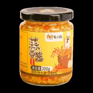 [🇲🇾Ready Stock] 200g Cantonese garlic chili barbecue sauce 粤小厨蒜蓉酱蒜蓉辣椒酱小龙虾烧烤烤生蚝海鲜茄子蒸扇贝下饭酱