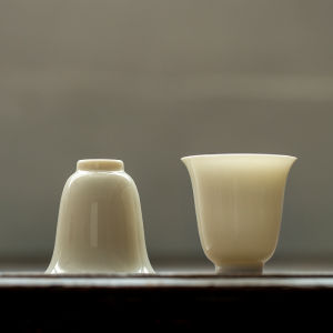 Ivory White Thin Body Sniffer Cup Handmade Tea Cup