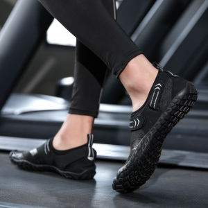 Ingram Indoor Fitness Shoes for Men Women Breathable Non-Slip Shock Absorption Running Yoga Sports Shoes Silent Abrasion Resistant Rubber Sole