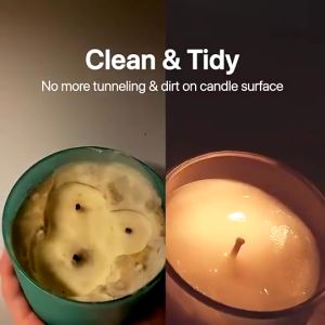 Local Candle Warmer with 35W Halogen Light Bulb Wooden Base Candle Warmer