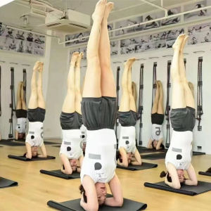 春艾扬格瑜伽短裤女薄款棉质透气高弹力修身显瘦不走光瑜伽服Spring Iyengar yoga shorts womens thin cotton breathable hi7.26xq ☃☄ BAYUETAO