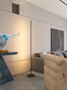 140cm Multi‑Color Corner Floor Lamp Nordic Minimalist Nano LED Corner Lamp with Color Selector Modern Standing Ambient Light for Home Decor