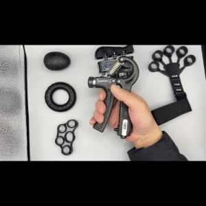 Bộ Dụng Cụ Tập Tay 6 Món Với Bộ Đếm Tự Động Có Thể Điều Chỉnh Dụng Cụ Tập Sức Mạnh Ngón Tay Hình Quả Trứng Vòng Tập Cầm Nắm & Túi Đựng Để Tập Luyện Cơ Cẳng Tay