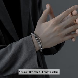 KELANXI | Minimalist Stylish Mens Titanium Steel Bracelet