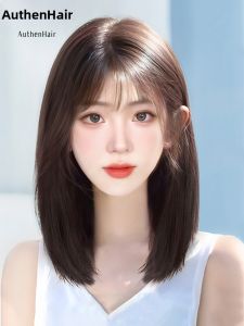 REAL ME | Tóc Giả Ngang Vai Tự Nhiên Có Băng Đánh Phồng Từ Tóc Thật