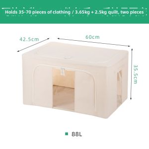 Foldable Dustproof Oxford Fabric Storage Box