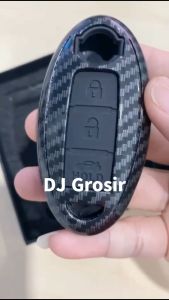 Case Carbon Smartkey Cover Kunci Nissan Juke March - 7109
