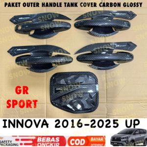 Paket Outer Handle Tank Cover Innova 2016 2023 2024 2025 2026 GR SPORT Carbon Glossy