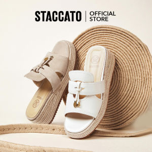 <Modform>Staccato Womens Platform Wedges Sandals รองเท้าแตะผู้หญิง รองเท้าส้นตึก H2264