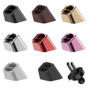 ที่ยึดที่จับโทรศัพท์มือถือฐานขาตั้งโทรศัพท์ในรถแบบหนีบระบายอากาศแท่นวางสำหรับรถโทรศัพท์แผงหน้าปัดรถยนต์