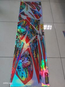 COD Lis Sticker Striping motor Vixion old wanita berhijab hologram