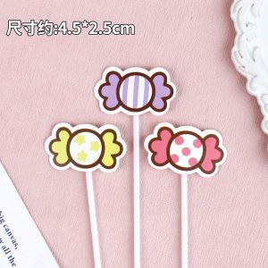 Colorful Bear Candle Decoration Cake Toppers Rainbow Thread Decorative Accessories Festive Atmosphere Enhancer General Use