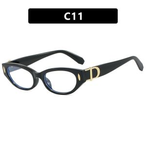 2025 New Rice Nail Small Frame Cat Eye Street Photography Womens Sunglasses Versatile Trendy Fashion Sunglasses