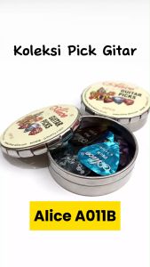 Alice A011B Big Round Metal Pick Holder Koleksi Pick Gitar