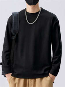 Áo Thun Nam Cổ Tròn in Họa Tiết Mùa Thu Đông Ấm Áp Dài Tay Vải Polyester Thoải Mái Thường Ngày Quần Áo Công Sở