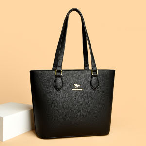 Trendy Leather Tote Bag Womens 2025 New Fashion Single Shoulder Bag Versatile Large Capacity Cowhide Handbag Casual Style