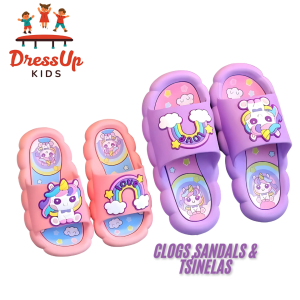 Trendy Unicorn Design Sandals  – Adorable Non-Slip Slippers for Girls girl kid slipper tsinelas
