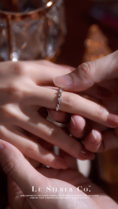 Le Silber Co.S925 - Waves of Forever Couple Rings (2pcs)