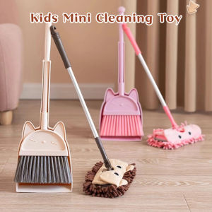 Kids Floor Cleaning Tools Mop Broom Dustpan Play-house Toys Gift Baby Mini Sweeping House Cleaning Toys