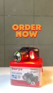 Surya Senter Kepala Zoom SYH L625Z Cahaya Putih 62W Tahan Air Rechargeable - GARANSI RESMI