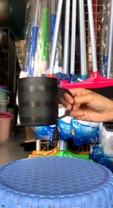 [1pcs] Series Cangkir Dua Warna Hitam Merah Ramen | Gelas Mug Teh Ramen Baso Seblak Mie Aestetik Kualitas Bagus Murah Bisa COD Twotone