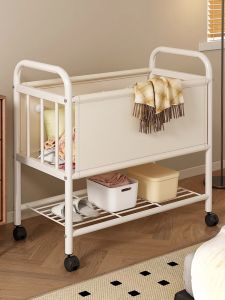 MENGBINFEN | Portable Dirty Laundry Basket and Shoe Organizer Dual Layers