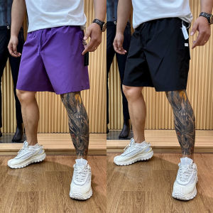 Outdoor Heavyweight Lightweight Summer New Mens Solid Color Loose Quick Dry Elastic Waist Sports Shorts Casual Pants