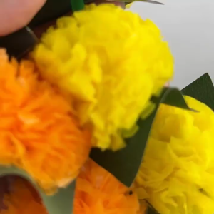 1.5M Deepavali decoration Marigold Indian-style Leaf Bell Combination Flower String Wedding Diwali Festival Decoration