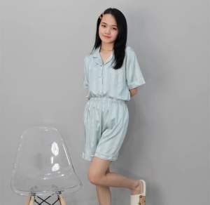 Piyama Baju Tidur Wanita YX Laurencia Satin PowySuit | Dewasa Lengan Panjang Celana Panjang Lembut